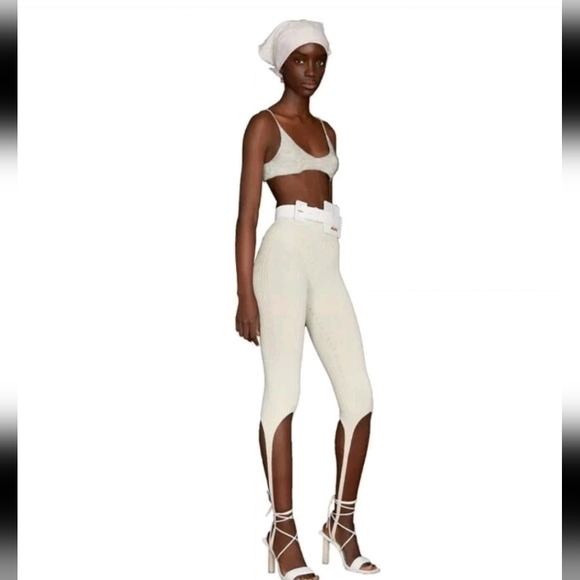 Cream Ribbed Two-Piece Set - Picture 4 of 8